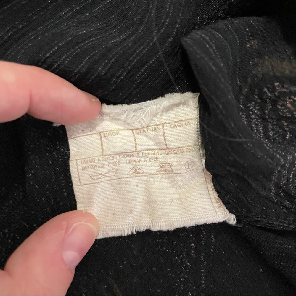 Y2K Pal Zileri patterned silky dress shirt - Picture 11 of 12